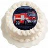 Jedlý papier pre hasičov - Hasičské auto 20 cm - breAd. & edible