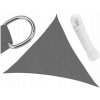 Záhradná tieniaca plachta trojuholníková 5x5x5 m sivá