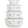 Banquet 8-dielna súprava smaltovaných misiek Olives 10x4,7 cm, 14x6,1cm, 16 x 6,8 cm, 18 x 7,5 cm