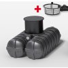 Nádrž Roth Twinbloc® 1 500 l s filtrom 695 mm O 2350 mm 1395 mm