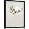Plagát minimalistické listy v boho dizajne
