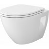Cersanit Moduo súprava misa so sedadlom závesné bez oplachovacieho kruhu biela lesklá S701-970