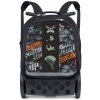 Školská a cestovná taška na kolieskach Nikidom Roller UP Camo (19 l), Čierna