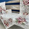 Gobelínový Chenille obrus rôzne veľkosti a obliečka - s motívom veľkých Kvetov 1182 Veľkosť: 42*42cm obliečka