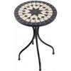 Butlers PALAZZO Záhradný stolík 35 cm - krémová/čierna