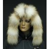 Špongr Kožušinový lem na kapucni z goldplatinovej líšky - 7076