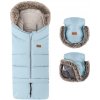 Petite & Mars Set zimný fusak Arctic 4v1 + rukavice na kočík Furry Sky Whisper