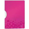 Desky s klipem Leitz WOW, PP, růžová