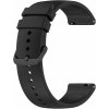4wrist Univerzálny silikónový remienok s čiernou sponou 22 mm - Black