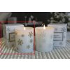 Aromatická sviečka Lima Snowflake Gingerbread zlatá, doba horenia 50 hodín 175 g