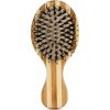 Plochá bambusová mini kefa s diviačími a nylonovými štetinami Zenz Boar Brush Mini - 140x60 mm