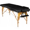 Skladací masážny stôl drevený Bodyfit čierny
