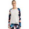 Tričko Burton Wms Roadie Tech Crew stout white/floral blur L 25/26 - Odosielame do 24 hodín