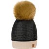 Fashionweek Dámska čiapka s kožušinovou brmbolcomT +flísová podšívka WOOL2 MODEL: MODEL:2