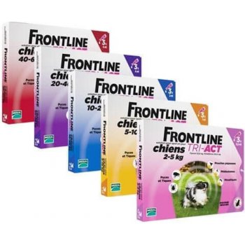 Frontline Tri-Act Spot-On Dog XS 2-5 kg 3 x 0,5 ml