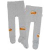Baby Nellys Detské pančuchy bavlnené Crocodiles šedá horčica