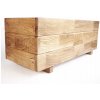 Kvetináč drevo BonPos hnedý 70 cm x 27 x 27,5 cm