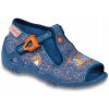 Befado detské papuče Sponky modré veľkosť 21