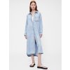 GAP Džínsové košeľové maxi šaty GapStudio by Zac Posen Modrá M