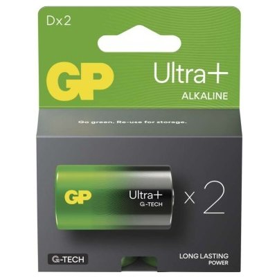 GP ULTRA PLUS Alkaline D 2ks 03013AUPETA-B2