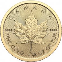 Royal Canadian Mint zlatá minca Maple Leaf 2024 1/4 oz