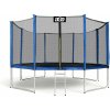Trampolína Aga SPORT PRO 366 cm Blue + ochranná sieť + schodíky