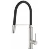 Drezová batéria GROHE Feel s vyťahovacou spŕškou, 2 prúdy supersteel 31489DC0