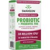Swanson Women's Daily Probiotic + Prebiotic FOS 60 ks, vegetariánska kapsula