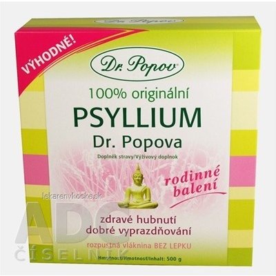 DR. POPOV PSYLLIUM rozpustná vláknina 1x500 g