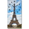 Nástenné hodiny Eiffelova veža Prize 30x60 cm