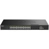 D-Link SmartPro DGS-1530-28P - Prepínac - inteligentní - 24 x 10/100/1000 (PoE+) + 4 x 10 Gigabit SFP+ - desktop, Lze montovat do rozvadece - PoE+ (370 W)