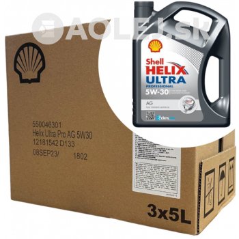 Shell Helix Ultra Professional AG 5W-30 15 l