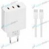 Nabíjačka Xiaomi (2C1A) 2xUSB-C, 1xUSB-A 67W GaN s káblom USB-C 6A blister biela