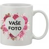 FOTOpošta Hrnček s fotkou rámik SRDCE RUŽE 350 ml FOTOposta