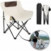 Textilomanie Skladacia kempingová stolička TRAIL, krémová
