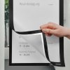 Magnetoplan Magnetofix samolepiaci magnetický rámček A4 čierny (2ks)