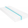 Matrace 80 x 200 cm 7 zón PU pěna 16 cm H2 H3 Bílá 282796
