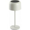 Immax 08497L CARO vonkajšia solárna stolová lampa LED 4W 150lm 2700K-3000K IP 44, biela, dotykové ovládanie, nočné podsvietenie, solárne, stmievateľné