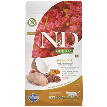 Farmina N&D cat QUINOA adult skin & coat quail & coconut 1,5 kg