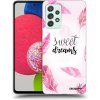 Picasee silikónový čierny obal pre Samsung Galaxy A73 5G - Sladké sny