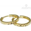 ADANITO BRN1230G2 - Zlaté náušnice krúžky 16 mm 1.92 g