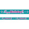 PartyDeco Narodeninová páska Happy Birthday