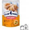 CLUB 4 PAWS Premium S morčacím mäsom v omáčke 85 g
