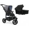 TFK Mono3 2v1 Premium Grey Combi carrycot + Seat unit Nafukovacie kolesá Hlboká vanička Anthracite with Red Higlights