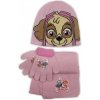 Setino · Dievčenská súprava čiapky a šály Tlapková patrola - Paw Patrol Svetlo ružová
