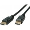 Kábel DisplayPort M/M 3m, 8K@60Hz, DP v1.4, 32.4Gbit/s, čierny, pozl.konektor