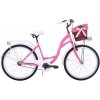 Retro bicykel KOZBIKE ružovo-biely