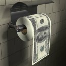 zartovny-predmet Toaletný papier 100 dolárov