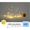 TFY NO74492 Vianočné osvetlenie, reťaz 20xmicro LED 1,9m, teplá biela