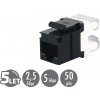 Zarezávací keystone Solarix CAT5E UTP RJ45 SXKJ-5E-UTP-BK 25286501